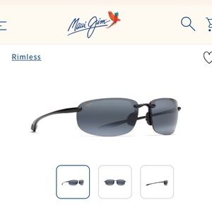 Maui Jim HO’OKIPA Rimless Polarized Sunglasses